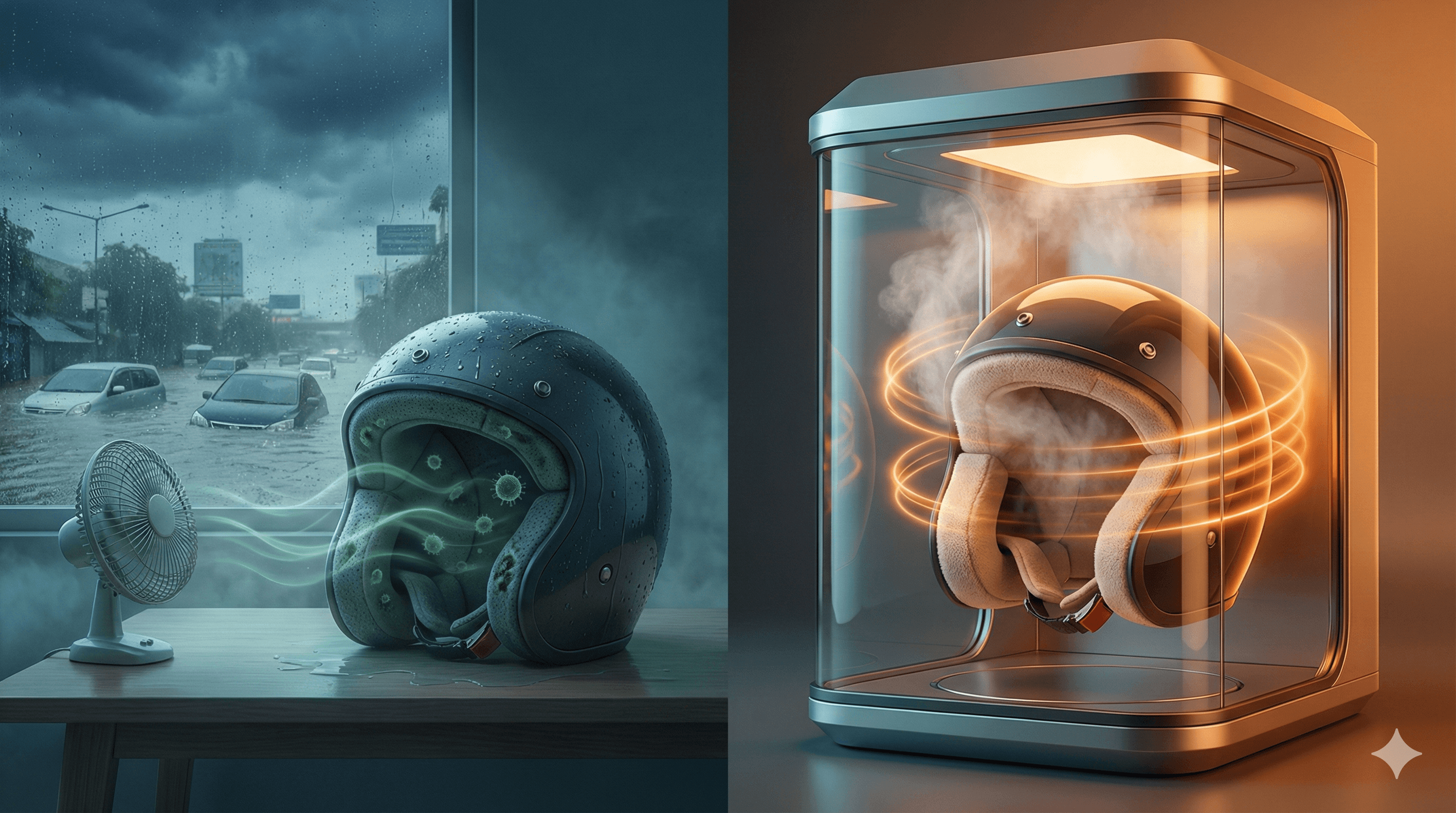 Cover image for Jakarta Status 'Awas' Hingga 29 Januari: Jangan Simpan Helm Basah Semalaman.